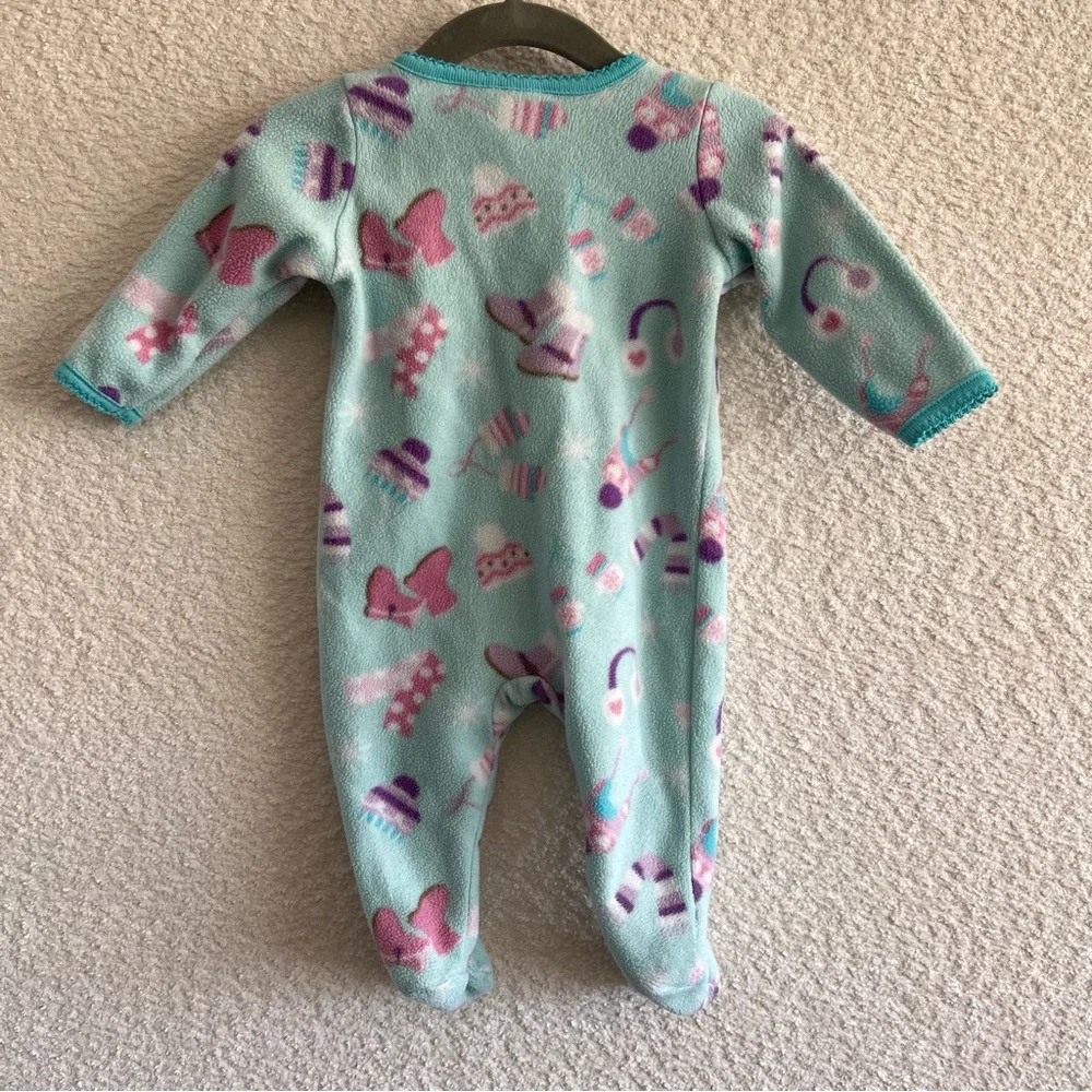 Babies R Us Vintage Baby Infant Fleece Winter‎ Pajamas Size 3 Months